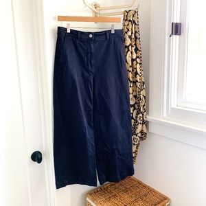 Everlane Navy Blue Wide Leg Pants